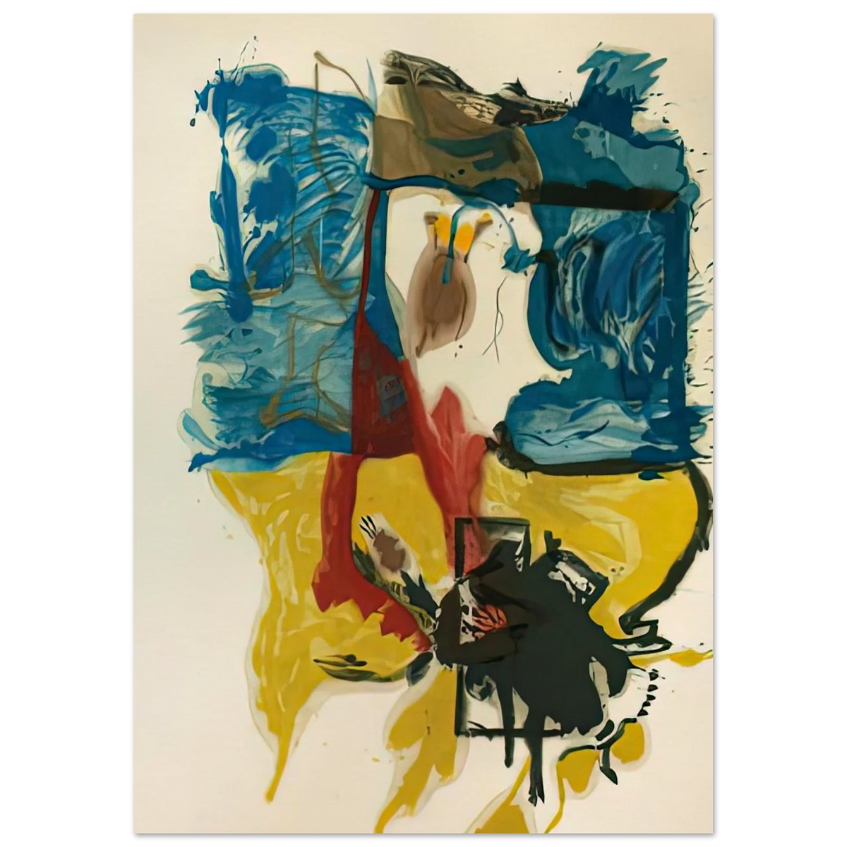 Beach Scene, 1961- Poster | Helen Frankenthaler Poster | Frankenthaler Helen
