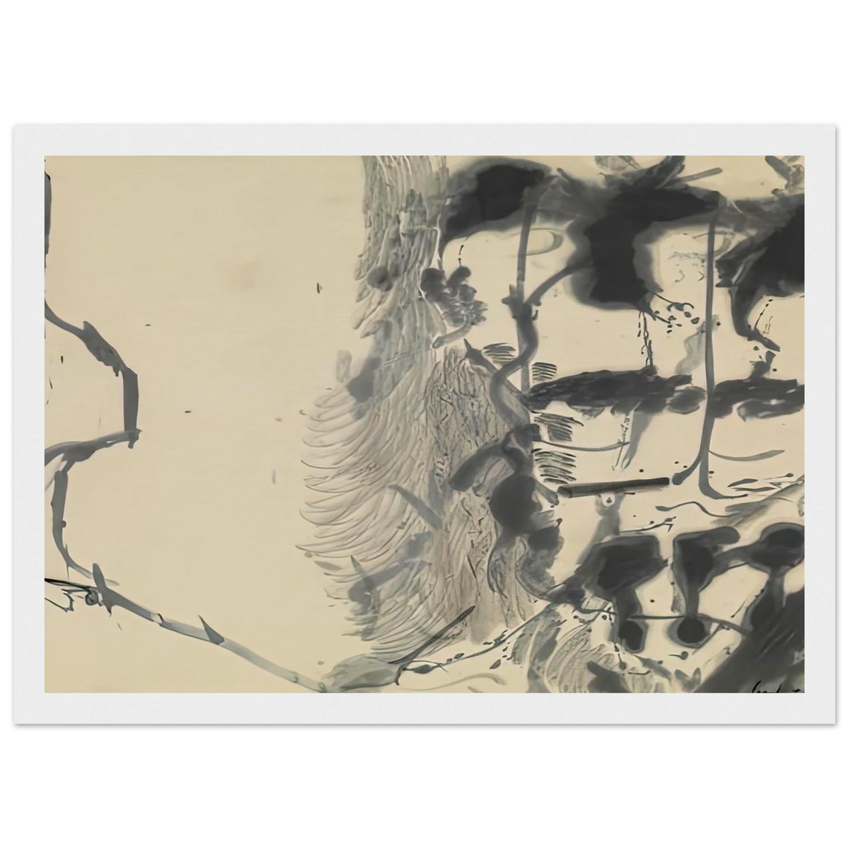 New York Bamboo, 1957- Framed Poster | Helen Frankenthaler Framed Prints Wall Art | Frankenthaler Helen