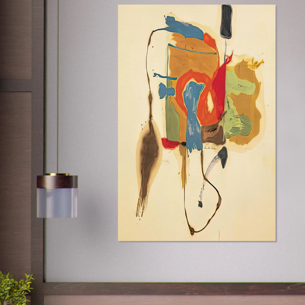 Blue Form in a Scene, 1961- Poster | Helen Frankenthaler Poster | Frankenthaler Helen