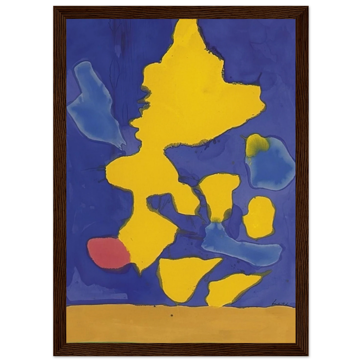 Saturn Revisited - 1964 Framed Poster | Helen Frankenthaler Framed Prints Wall Art | Frankenthaler Helen