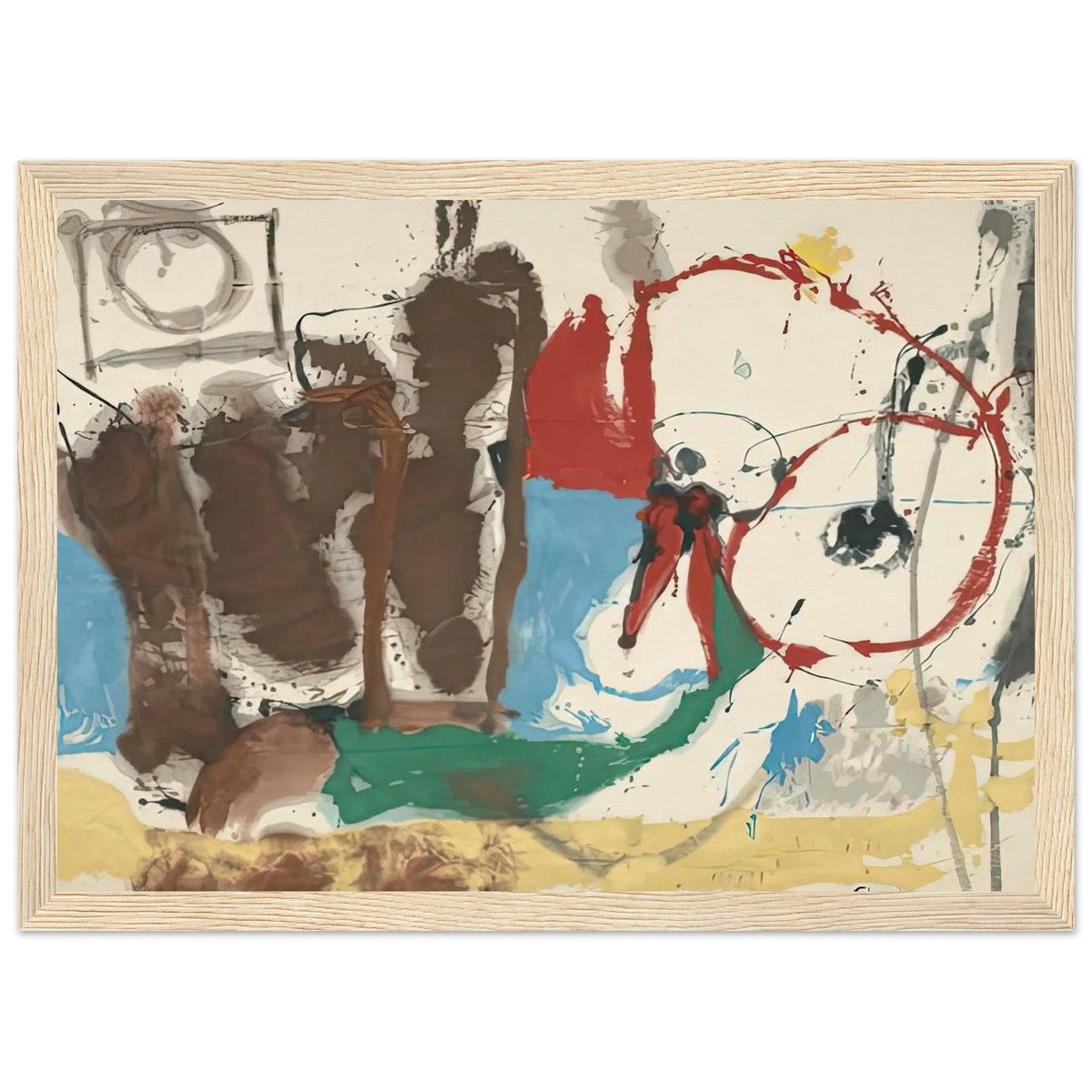 Mother Goose Melody, 1959- Framed Poster | Helen Frankenthaler Framed Prints Wall Art | Frankenthaler Helen