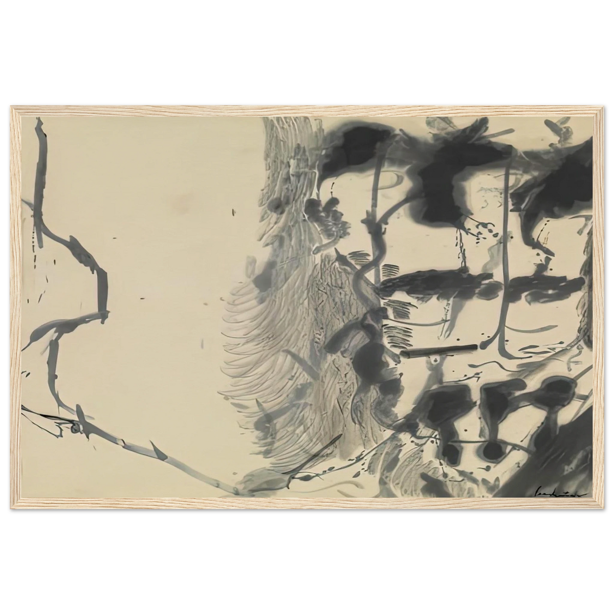 New York Bamboo, 1957- Framed Poster | Helen Frankenthaler Framed Prints Wall Art | Frankenthaler Helen