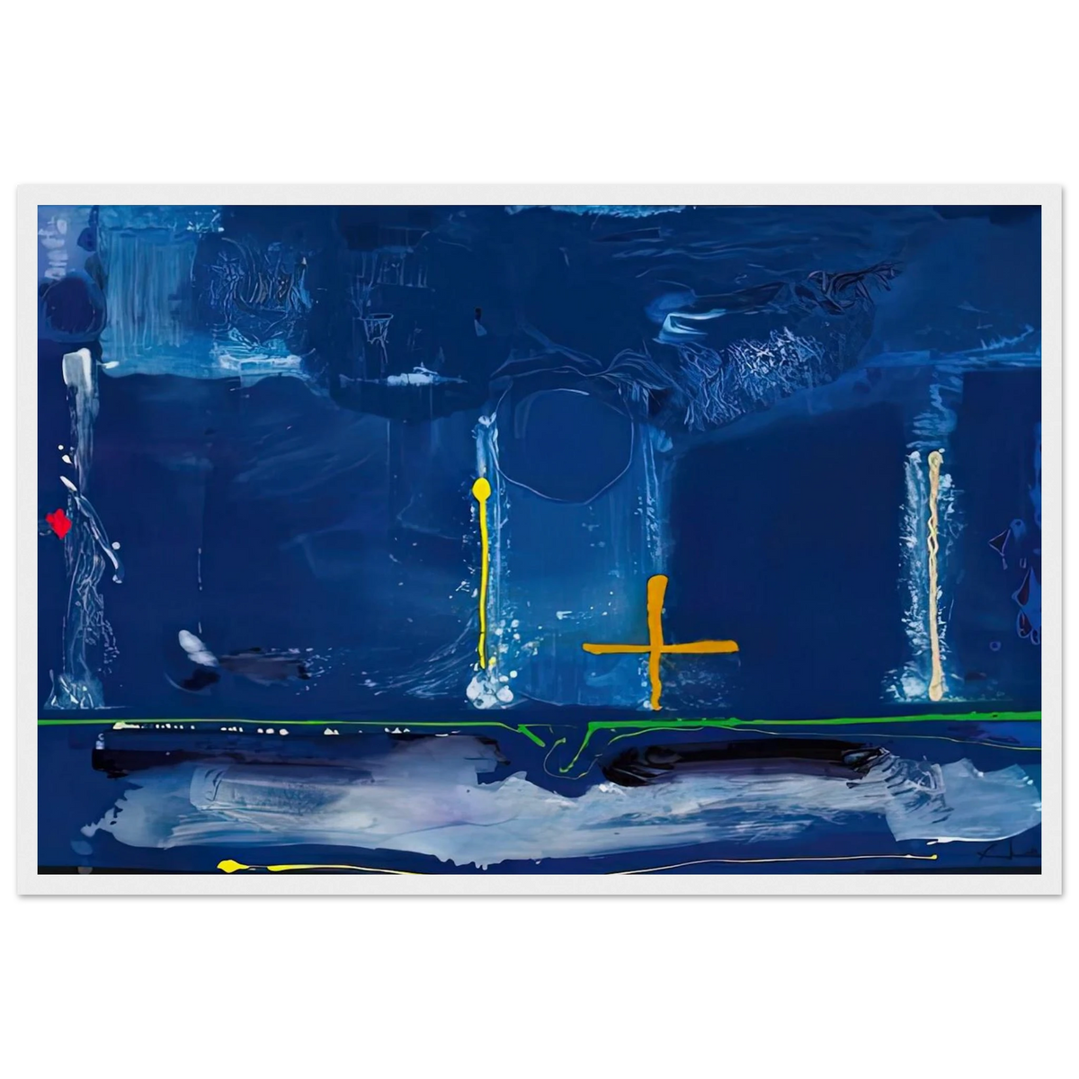 Sister Sky, 1991- Framed Poster | Helen Frankenthaler Framed Prints Wall Art | Frankenthaler Helen