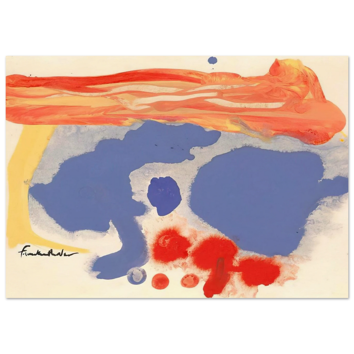 Summerscene, Provincetown - 1961 Poster | Helen Frankenthaler Poster | Frankenthaler Helen