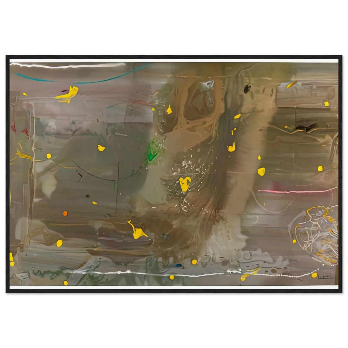 Halley’s Comet, 1985- Framed Poster | Helen Frankenthaler Framed Prints Wall Art | Frankenthaler Helen