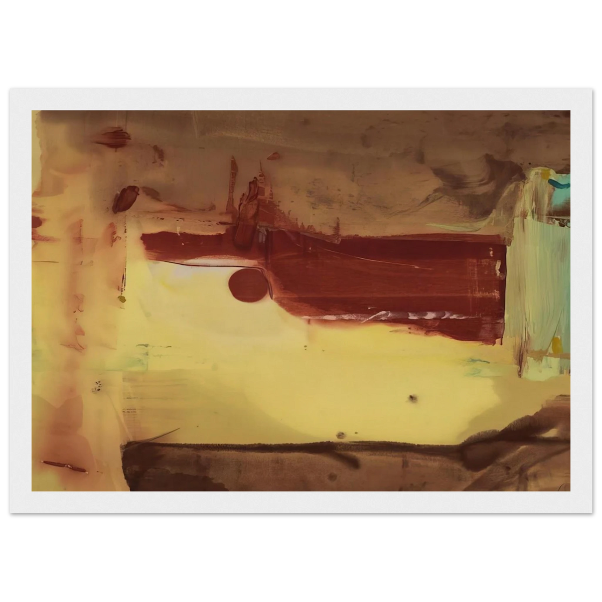 Desert Pass - 1976 Framed Poster | Helen Frankenthaler Framed Prints Wall Art | Frankenthaler Helen