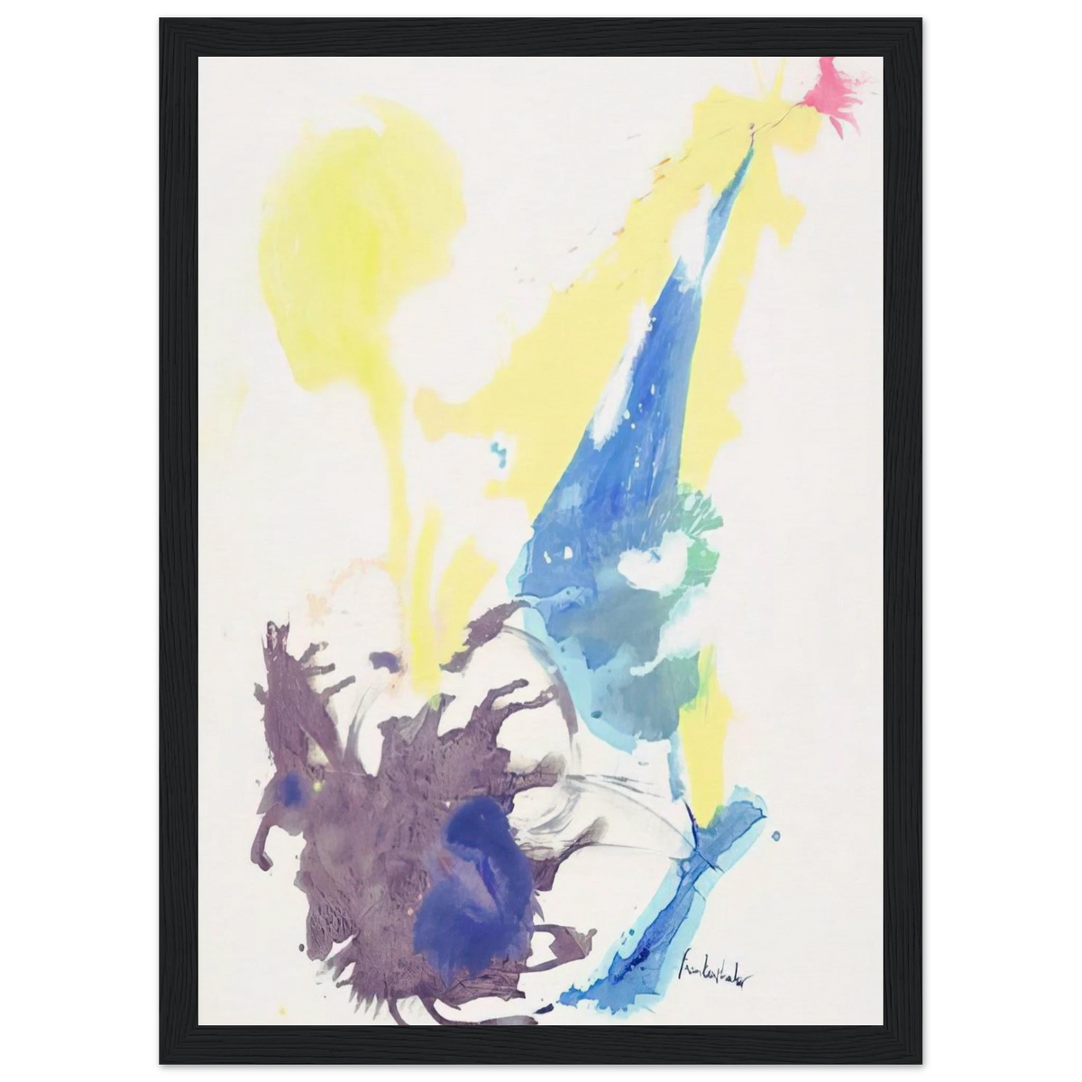 Moving Day - 1961 Framed Poster | Helen Frankenthaler Framed Prints Wall Art | Frankenthaler Helen
