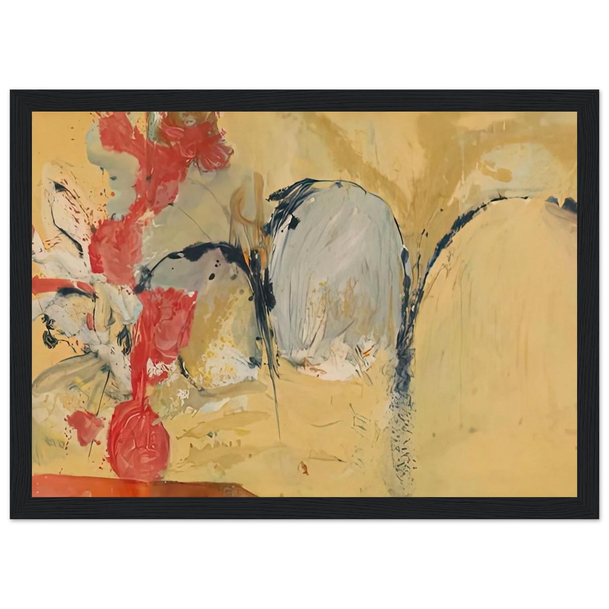 Large Abstract Still Life, 1951- Framed Poster | Helen Frankenthaler Framed Prints Wall Art | Frankenthaler Helen