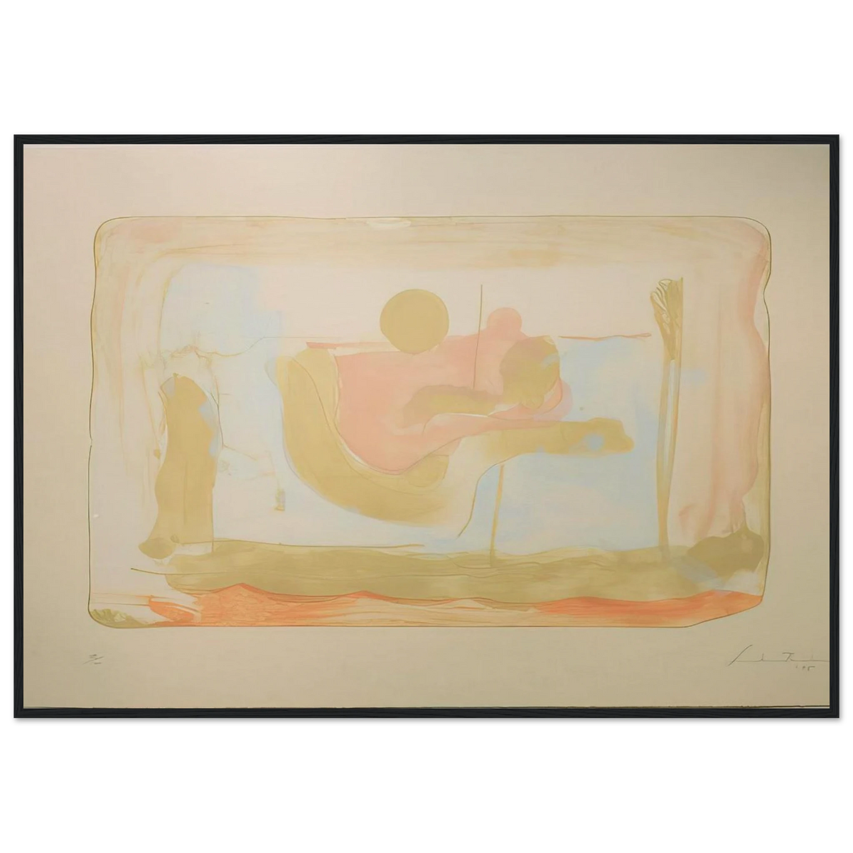 Reflections I - 1995 Framed Poster | Helen Frankenthaler Framed Prints Wall Art | Frankenthaler Helen