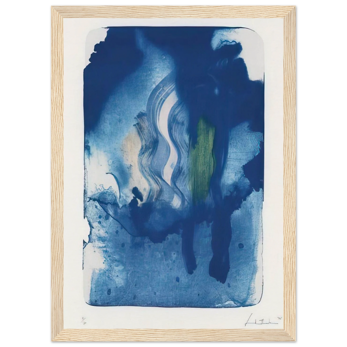 Reflections V - 1995 Framed Poster | Helen Frankenthaler Framed Prints Wall Art | Frankenthaler Helen