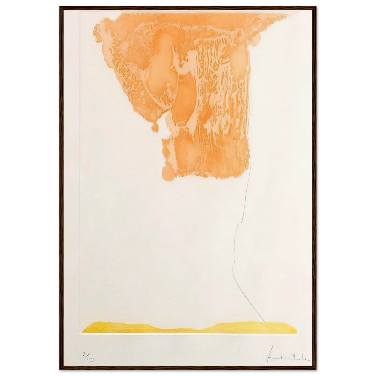 Pranzo Italiano - 1973 Framed Poster | Helen Frankenthaler Framed Prints Wall Art | Frankenthaler Helen