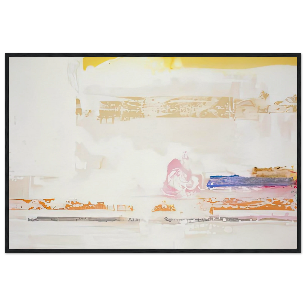 Snow Basin, 1990- Framed Poster | Helen Frankenthaler Framed Prints Wall Art | Frankenthaler Helen
