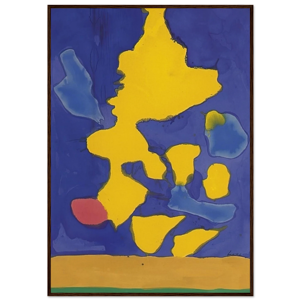 Saturn Revisited - 1964 Framed Poster | Helen Frankenthaler Framed Prints Wall Art | Frankenthaler Helen