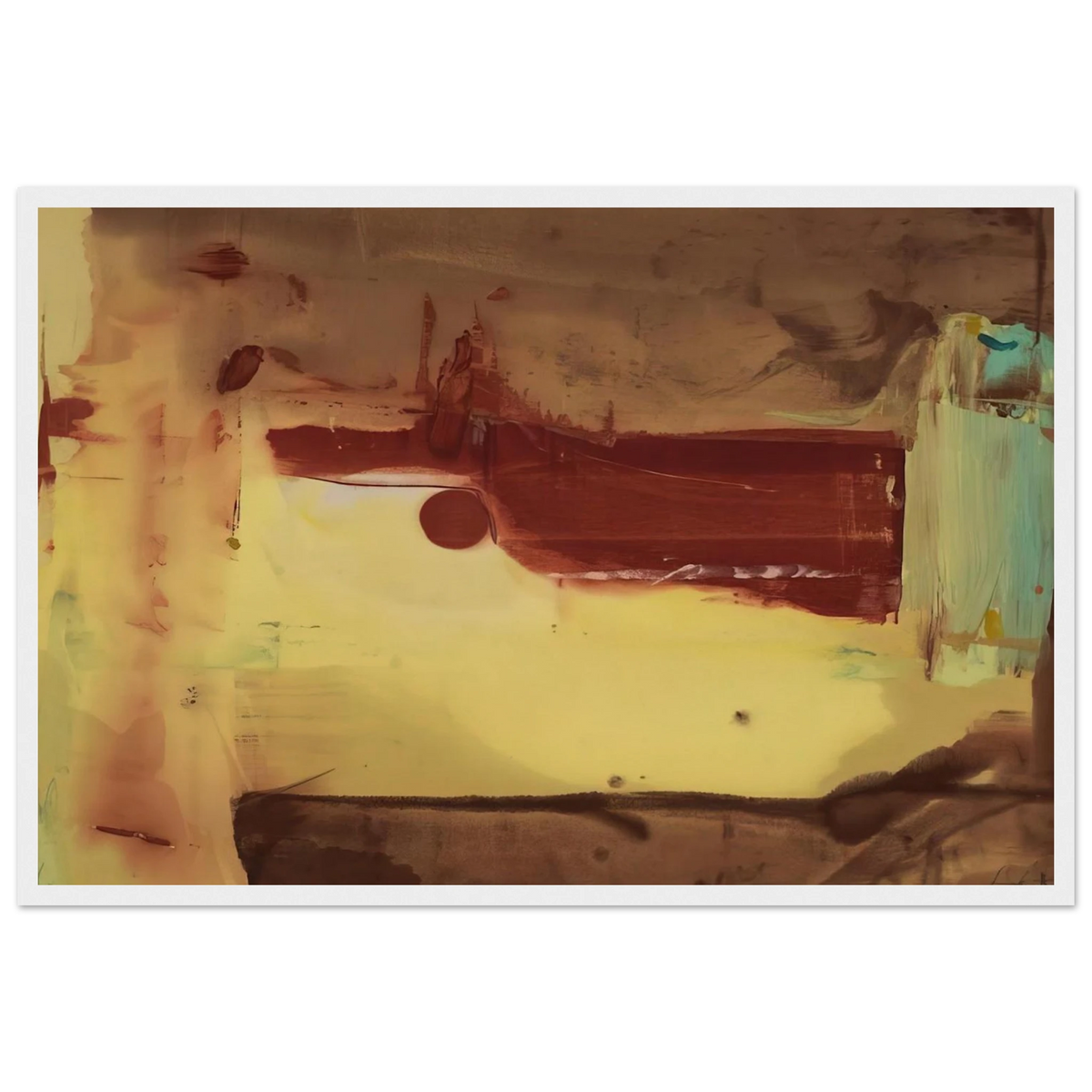 Desert Pass - 1976 Framed Poster | Helen Frankenthaler Framed Prints Wall Art | Frankenthaler Helen