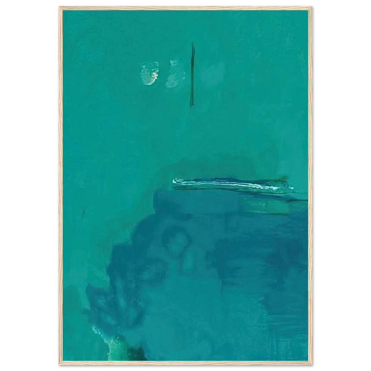 Contentment Island - 2004 Framed Poster | Helen Frankenthaler Framed Prints Wall Art | Frankenthaler Helen