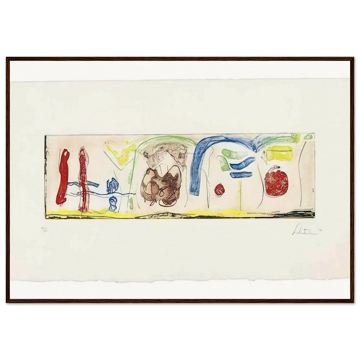 Bridges - 1996 Framed Poster | Helen Frankenthaler Framed Prints Wall Art | Frankenthaler Helen