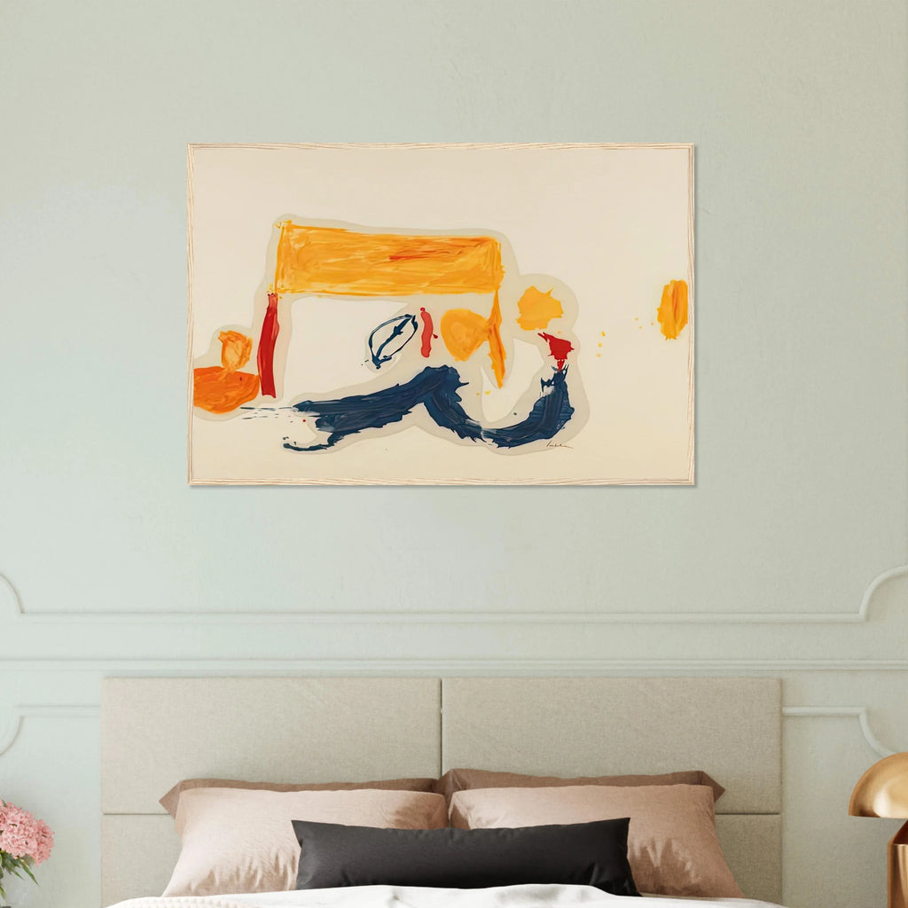 Yellow Games, 1962- Framed Poster | Helen Frankenthaler Framed Prints Wall Art | Frankenthaler Helen