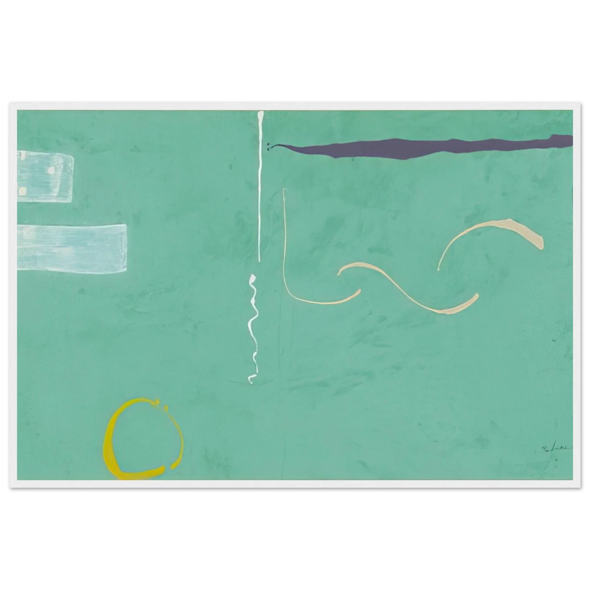 Tahiti - 1989 Framed Poster | Helen Frankenthaler Framed Prints Wall Art | Frankenthaler Helen