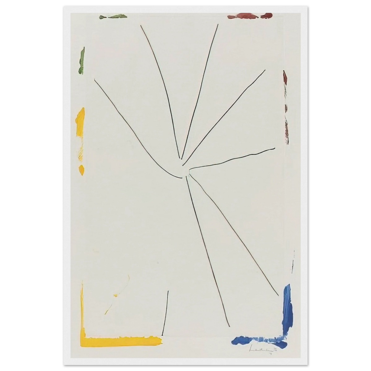Free Wheeling - 1971 Framed Poster | Helen Frankenthaler Framed Prints Wall Art | Frankenthaler Helen