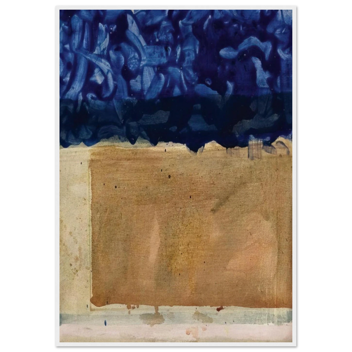 Shoreline - 1952 Framed Poster | Helen Frankenthaler Framed Prints Wall Art | Frankenthaler Helen