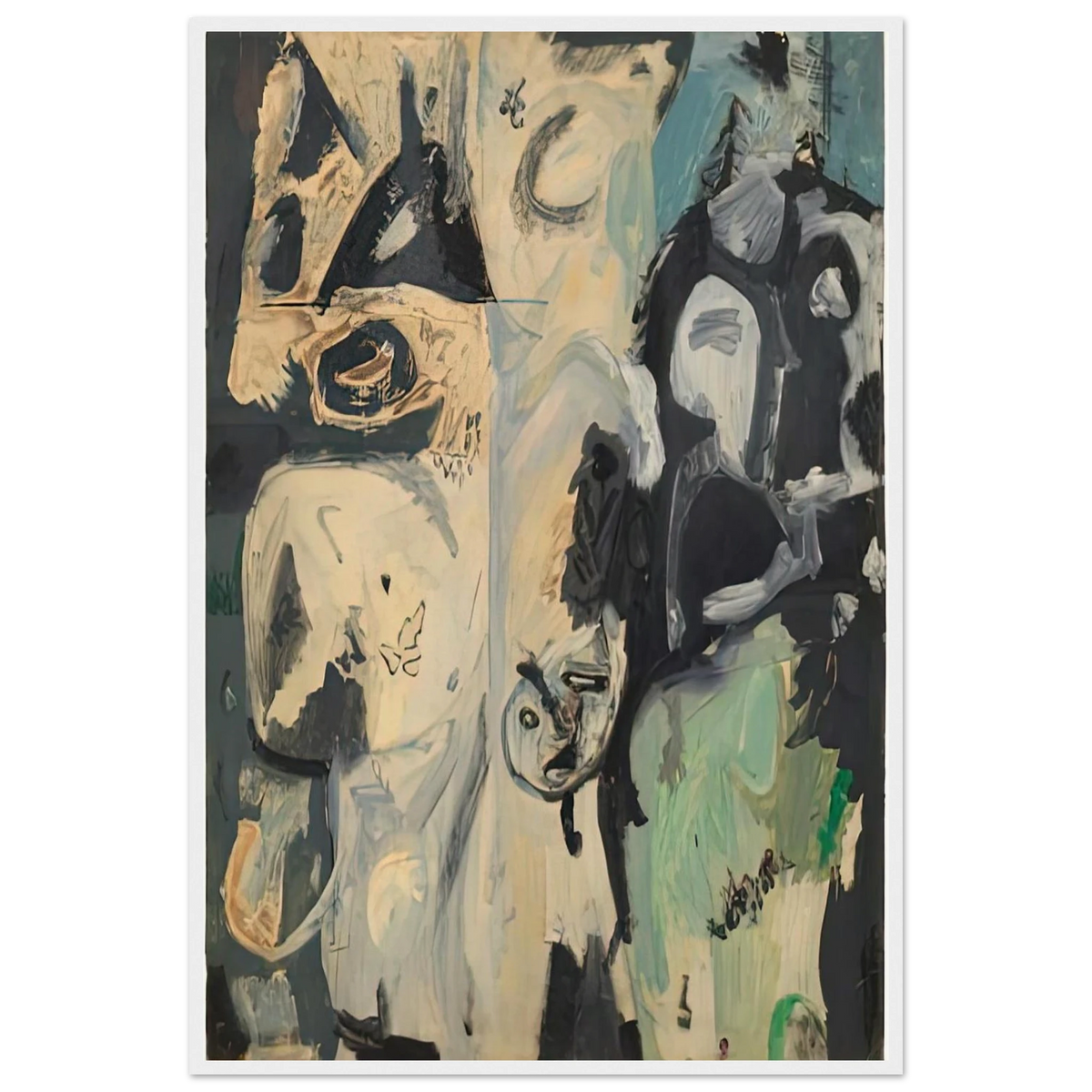 Untitled, 1950- Framed Poster | Helen Frankenthaler Framed Prints Wall Art | Frankenthaler Helen