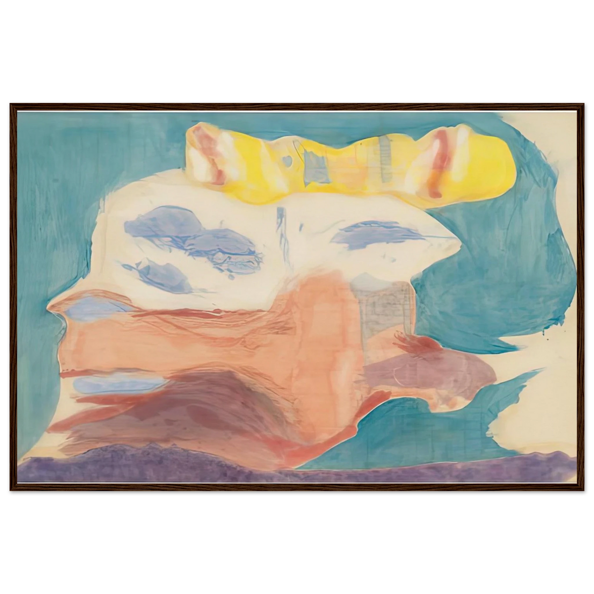 Sea Goddess, 1963- Framed Poster | Helen Frankenthaler Framed Prints Wall Art | Frankenthaler Helen