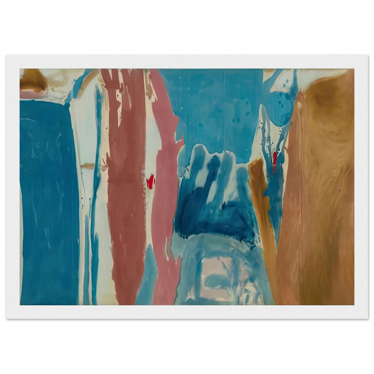 Open Wall, 1953- Framed Poster | Helen Frankenthaler Framed Prints Wall Art | Frankenthaler Helen