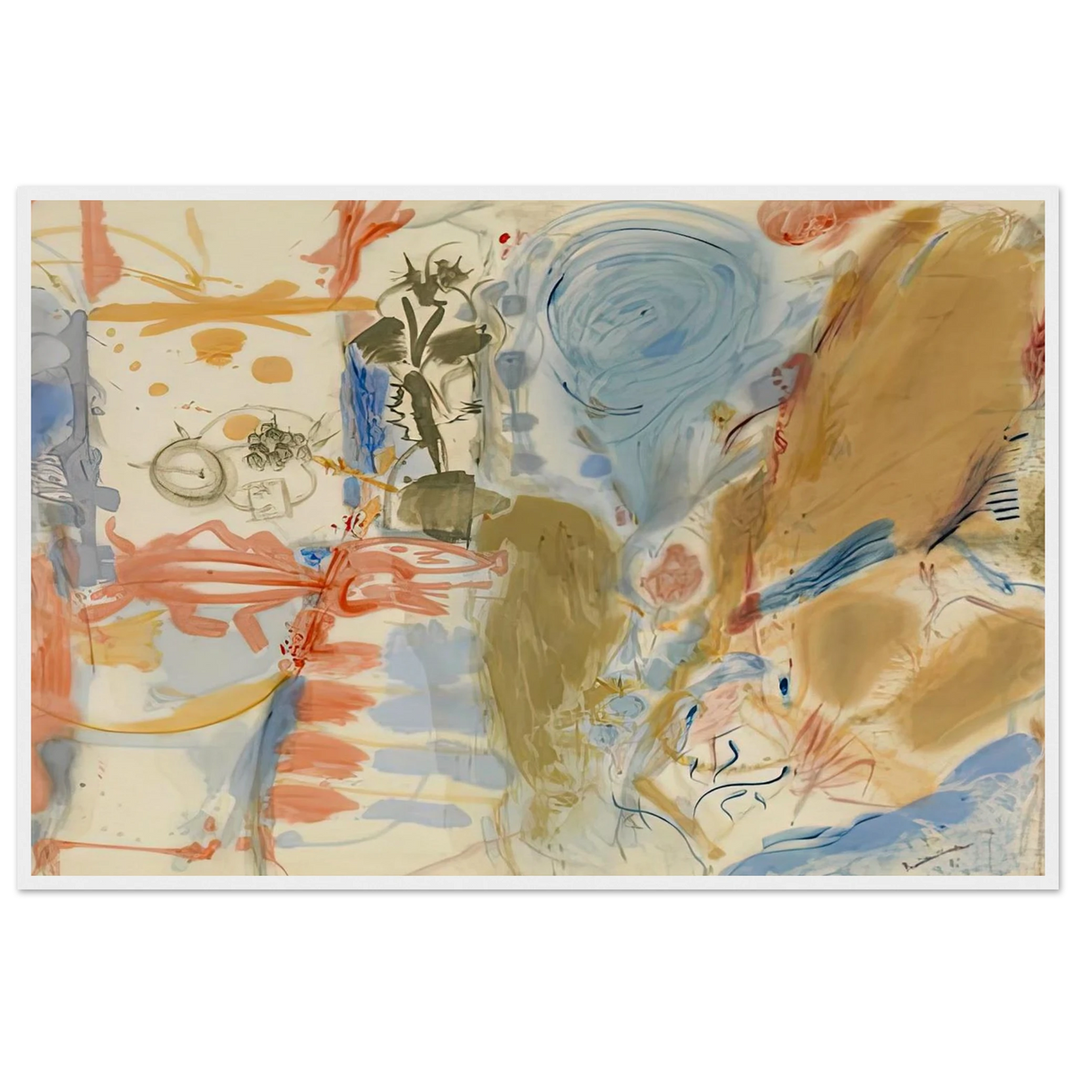 Western Dream, 1957- Framed Poster | Helen Frankenthaler Framed Prints Wall Art | Frankenthaler Helen