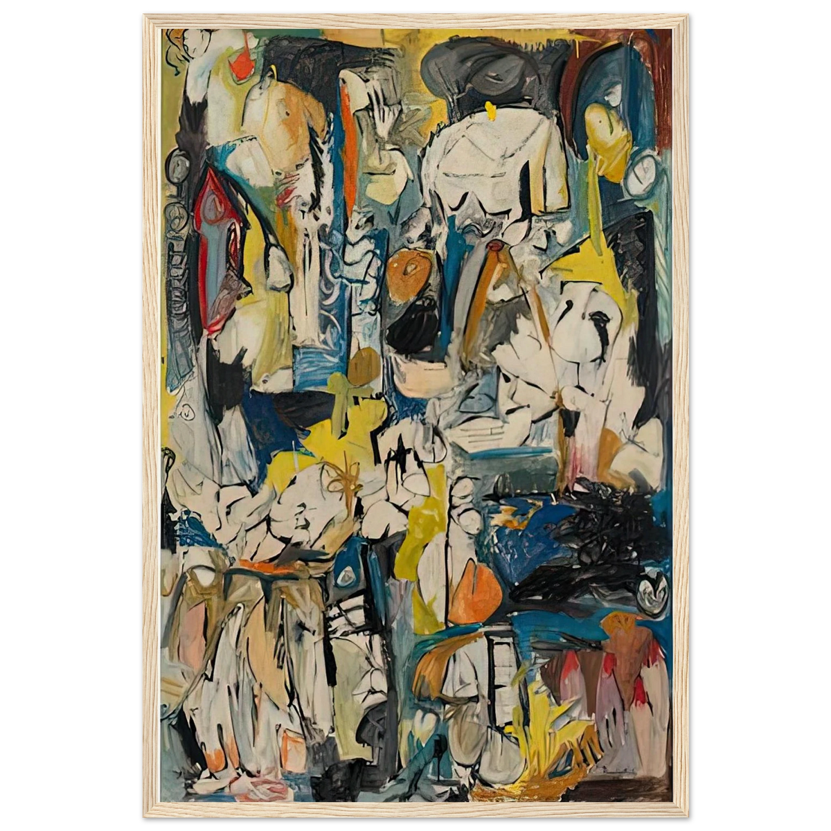 Village, 1951- Framed Poster | Helen Frankenthaler Framed Prints Wall Art | Frankenthaler Helen