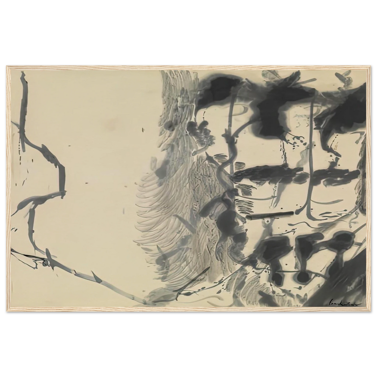 New York Bamboo, 1957- Framed Poster | Helen Frankenthaler Framed Prints Wall Art | Frankenthaler Helen
