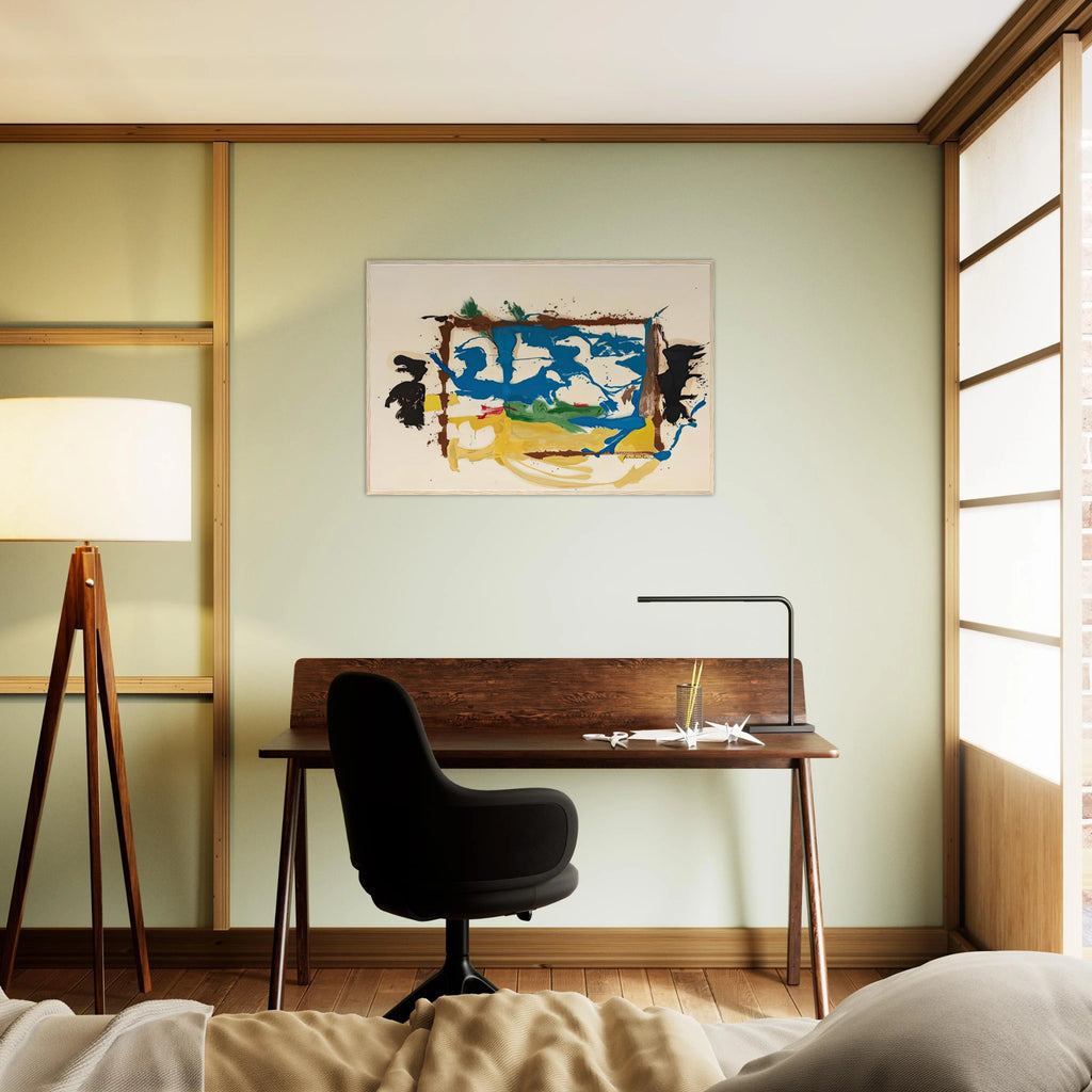 Swan Lake I, 1961- Framed Poster | Helen Frankenthaler Framed Prints Wall Art | Frankenthaler Helen