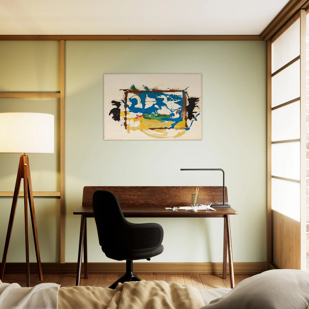 Swan Lake I, 1961- Framed Poster | Helen Frankenthaler Framed Prints Wall Art | Frankenthaler Helen