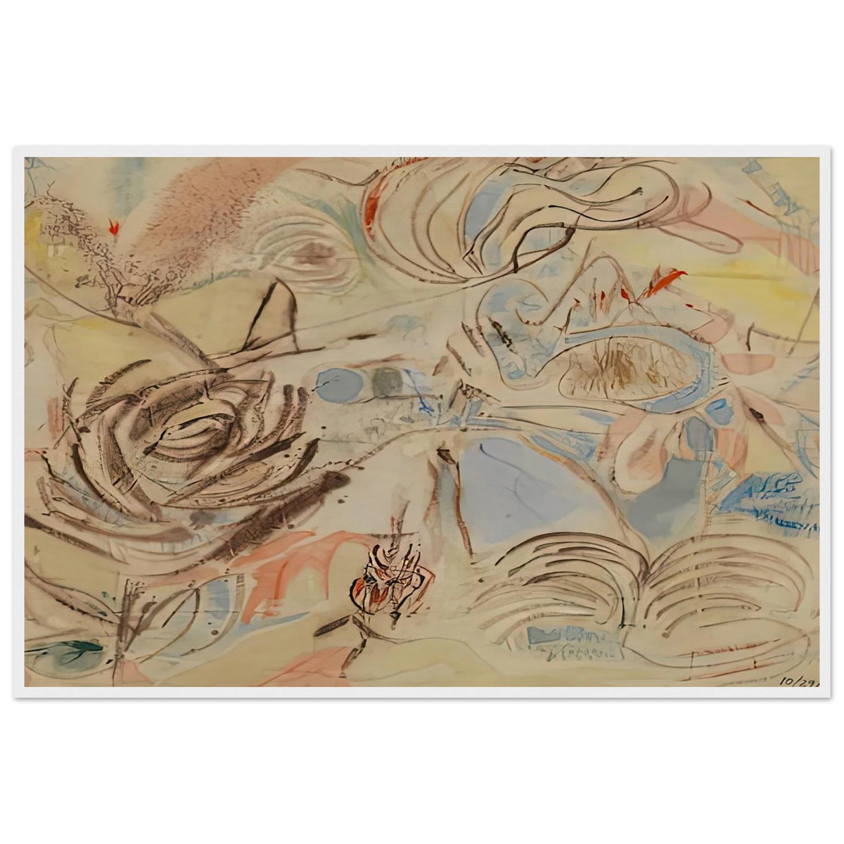 10 29 52, 1952- Framed Poster | Helen Frankenthaler Framed Prints Wall Art | Frankenthaler Helen