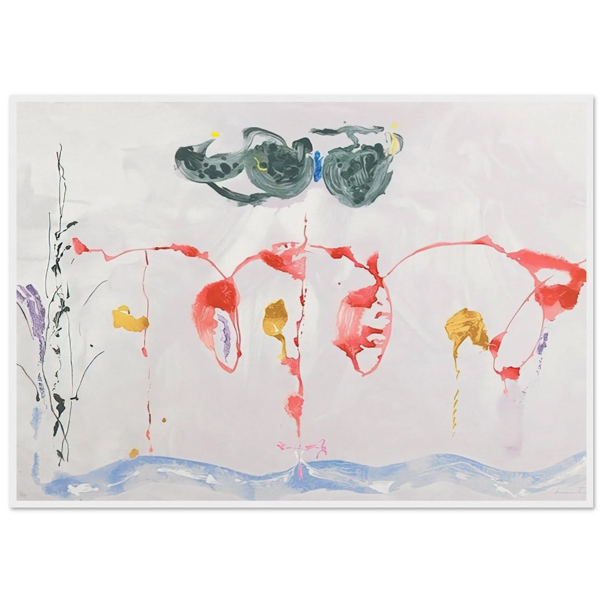Aerie - 2009 Framed Poster | Helen Frankenthaler Framed Prints Wall Art | Frankenthaler Helen