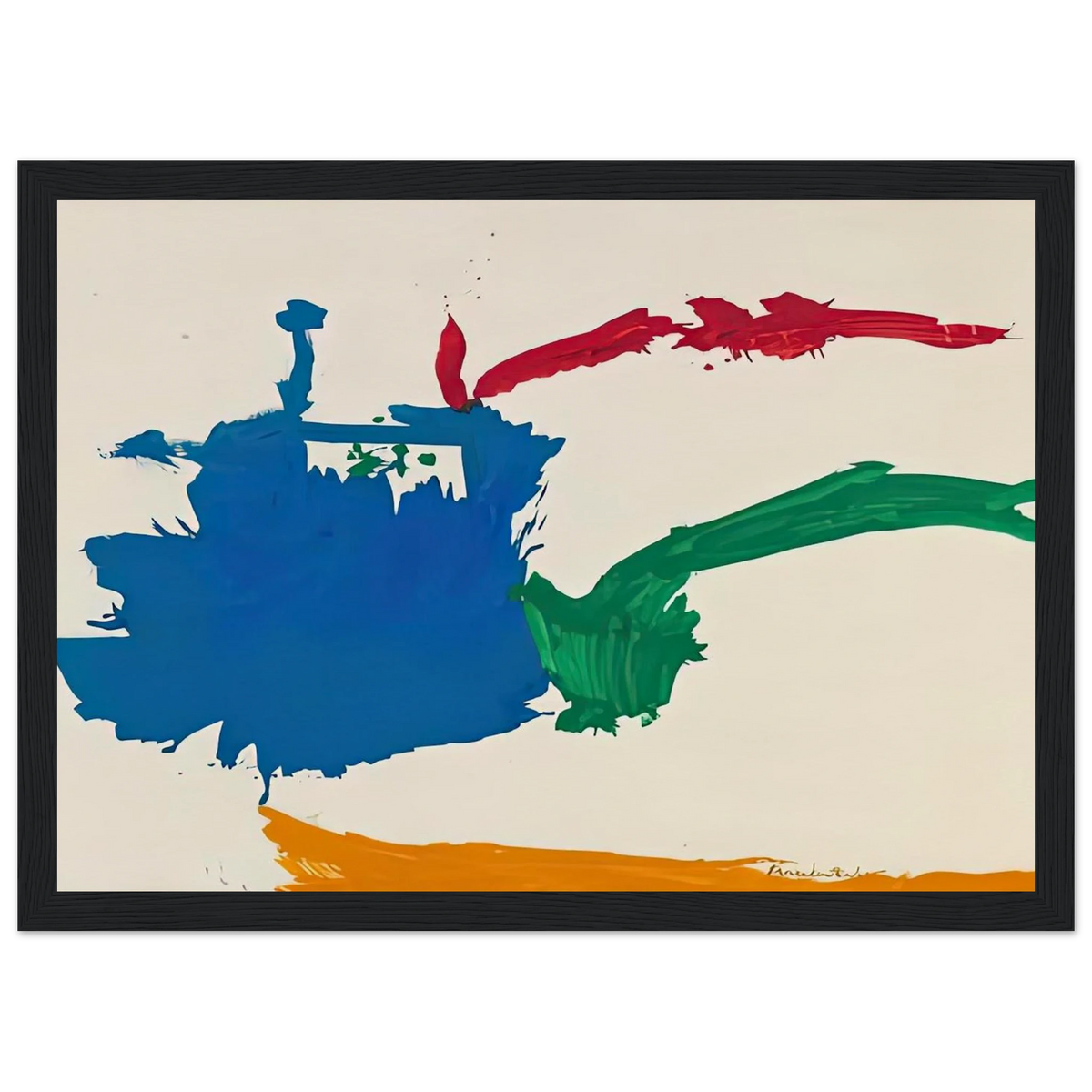 Italian Beach, 1960- Framed Poster | Helen Frankenthaler Framed Prints Wall Art | Frankenthaler Helen