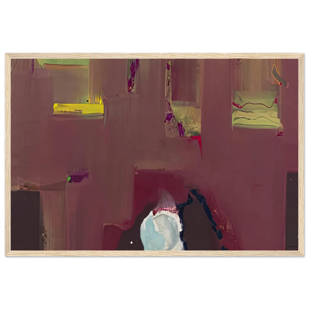Yin Yang, 1990- Framed Poster | Helen Frankenthaler Framed Prints Wall Art | Frankenthaler Helen