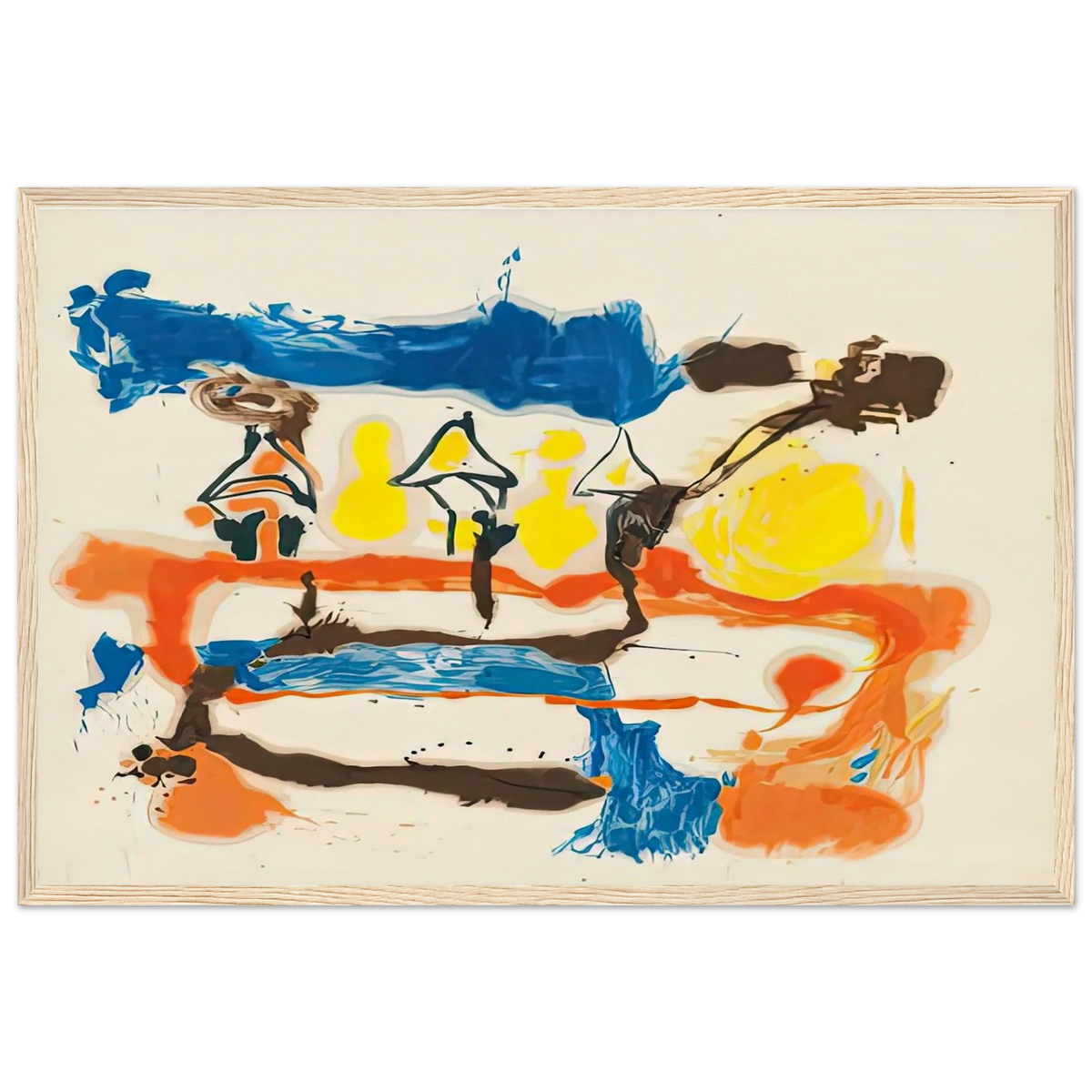 Fable, 1961- Framed Poster | Helen Frankenthaler Framed Prints Wall Art | Frankenthaler Helen