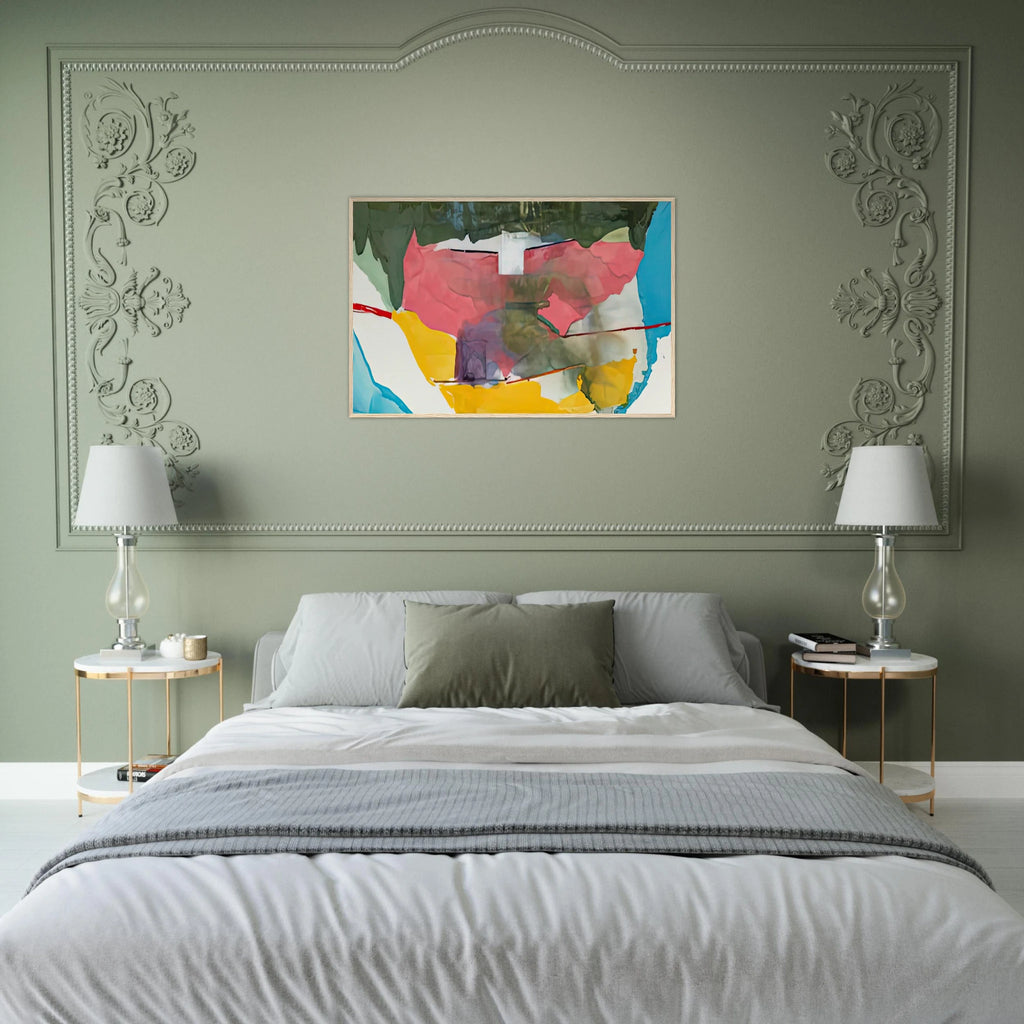 Off White Square, 1973- Framed Poster | Helen Frankenthaler Framed Prints Wall Art | Frankenthaler Helen
