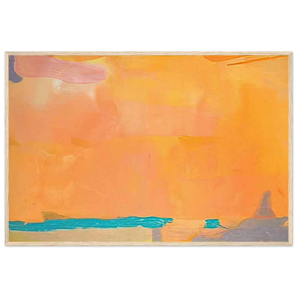 Royal Fireworks - 1975 Framed Poster | Helen Frankenthaler Framed Prints Wall Art | Frankenthaler Helen