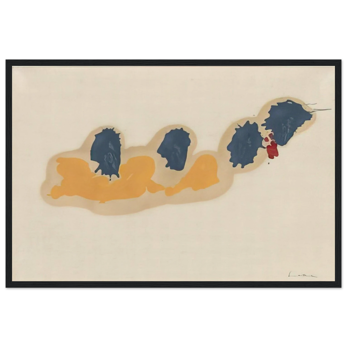 April IV - 1960 Framed Poster | Helen Frankenthaler Framed Prints Wall Art | Frankenthaler Helen
