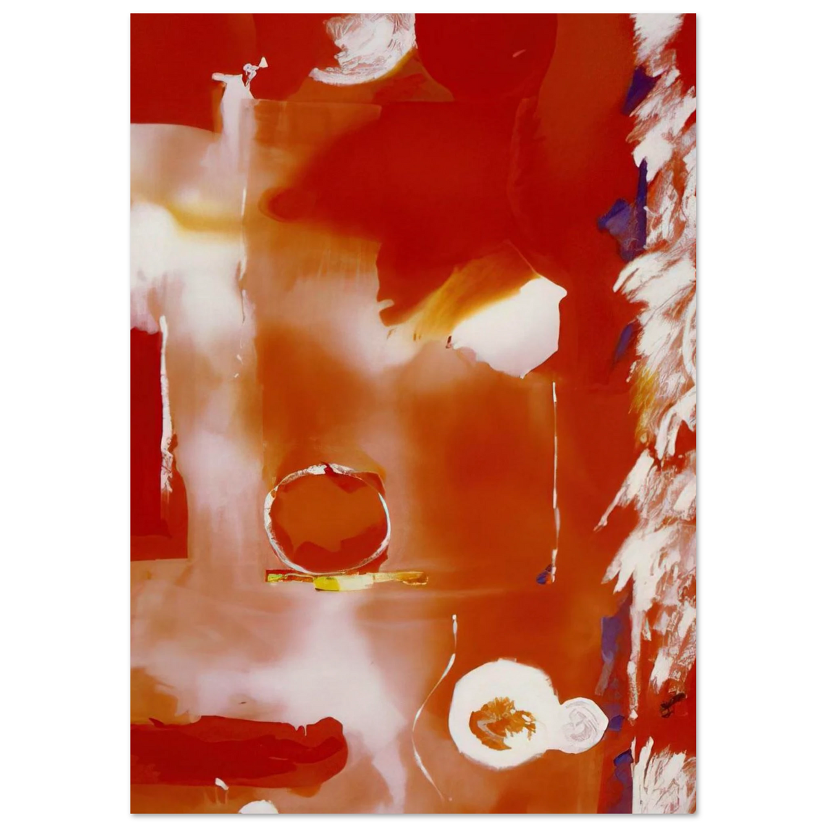 Seeing the Moon on a Hot Summer Day - 1987 Poster | Helen Frankenthaler Poster | Frankenthaler Helen