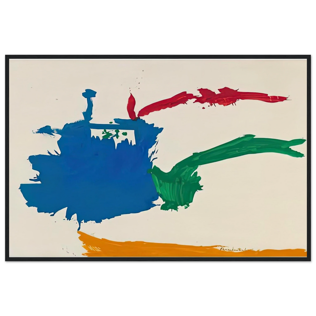 Italian Beach, 1960- Framed Poster | Helen Frankenthaler Framed Prints Wall Art | Frankenthaler Helen