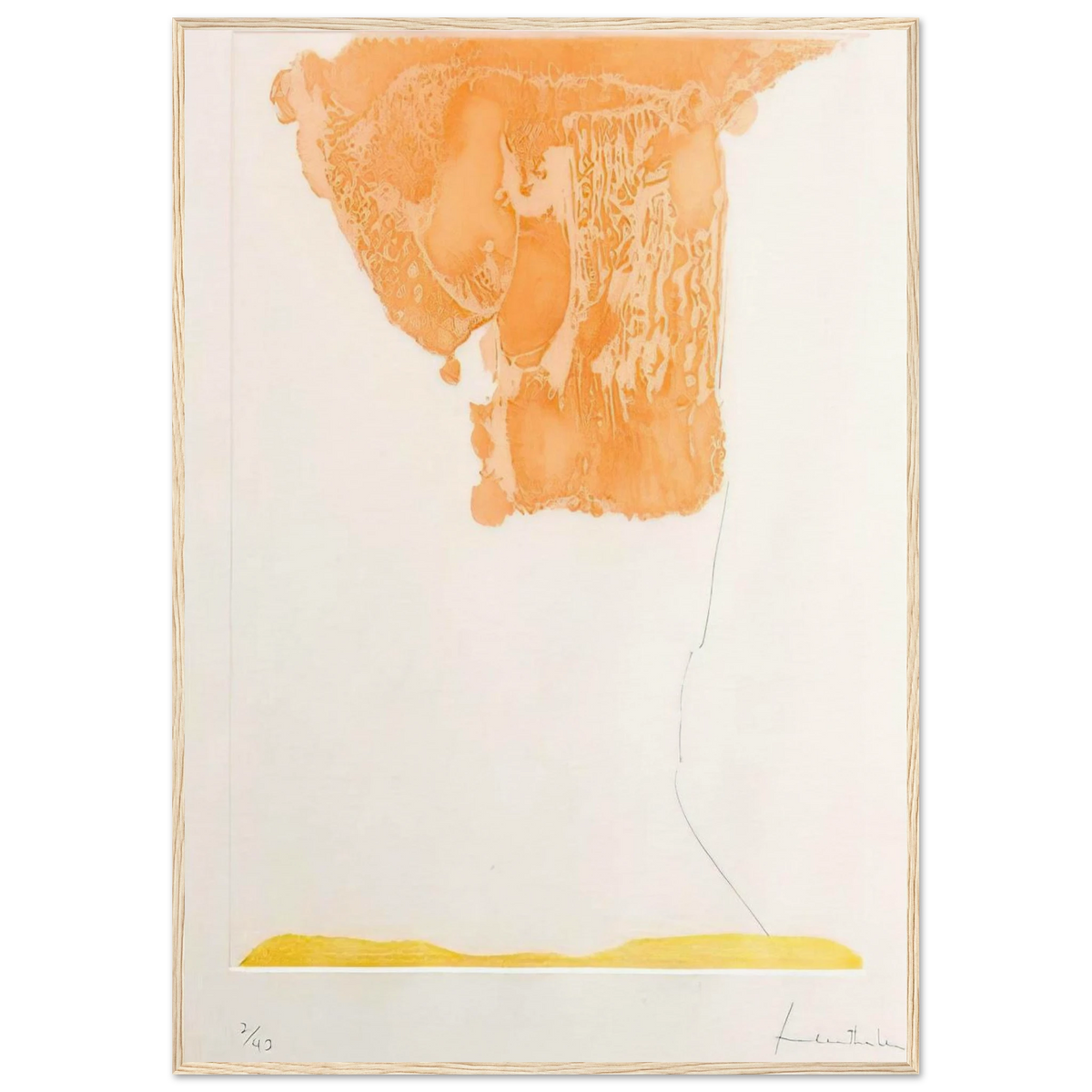 Pranzo Italiano - 1973 Framed Poster | Helen Frankenthaler Framed Prints Wall Art | Frankenthaler Helen
