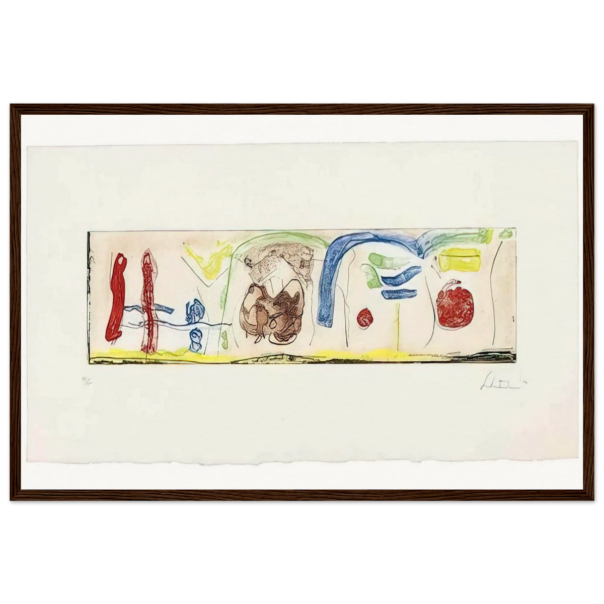 Bridges - 1996 Framed Poster | Helen Frankenthaler Framed Prints Wall Art | Frankenthaler Helen