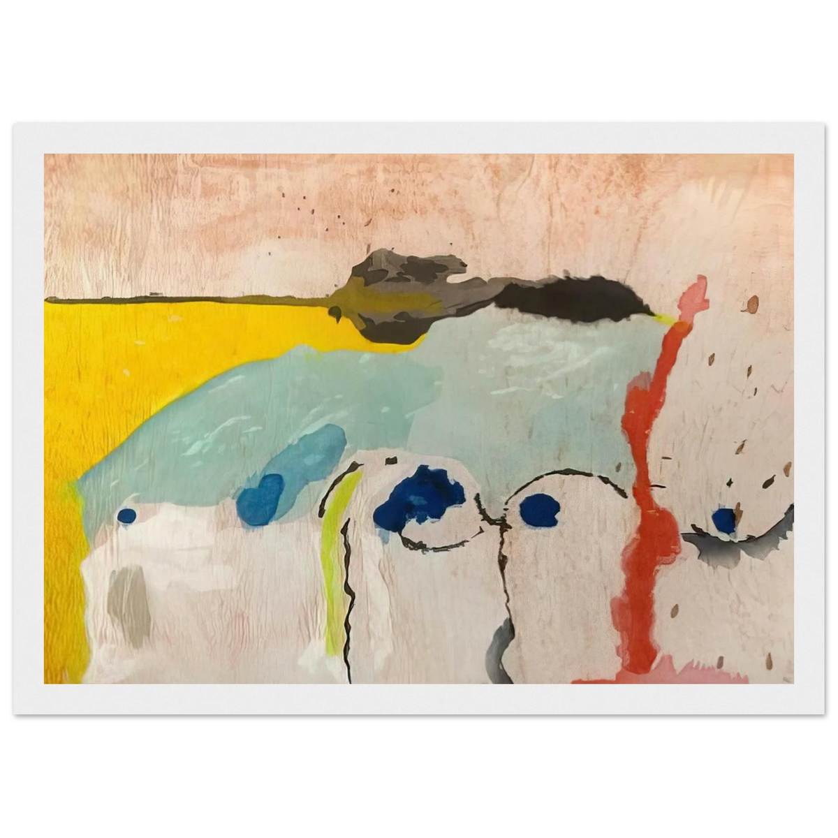 Tales of Genji I - 1998 Framed Poster | Helen Frankenthaler Framed Prints Wall Art | Frankenthaler Helen
