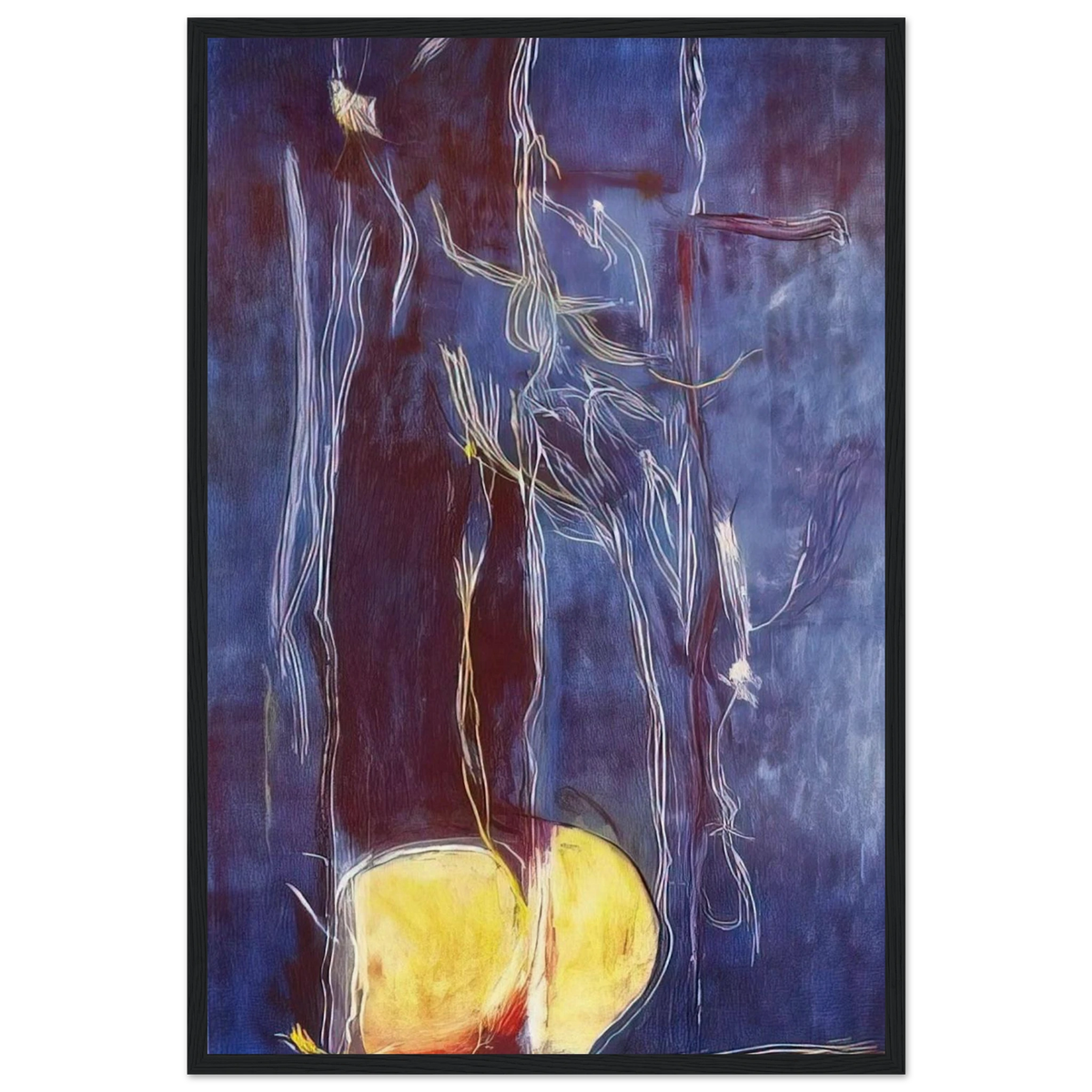 All About Blue - 1994 Framed Poster | Helen Frankenthaler Framed Prints Wall Art | Frankenthaler Helen