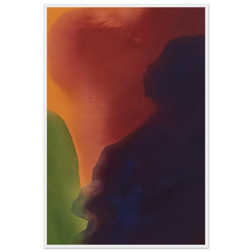 Blue Atmosphere III - 1963 Framed Poster | Helen Frankenthaler Framed Prints Wall Art | Frankenthaler Helen