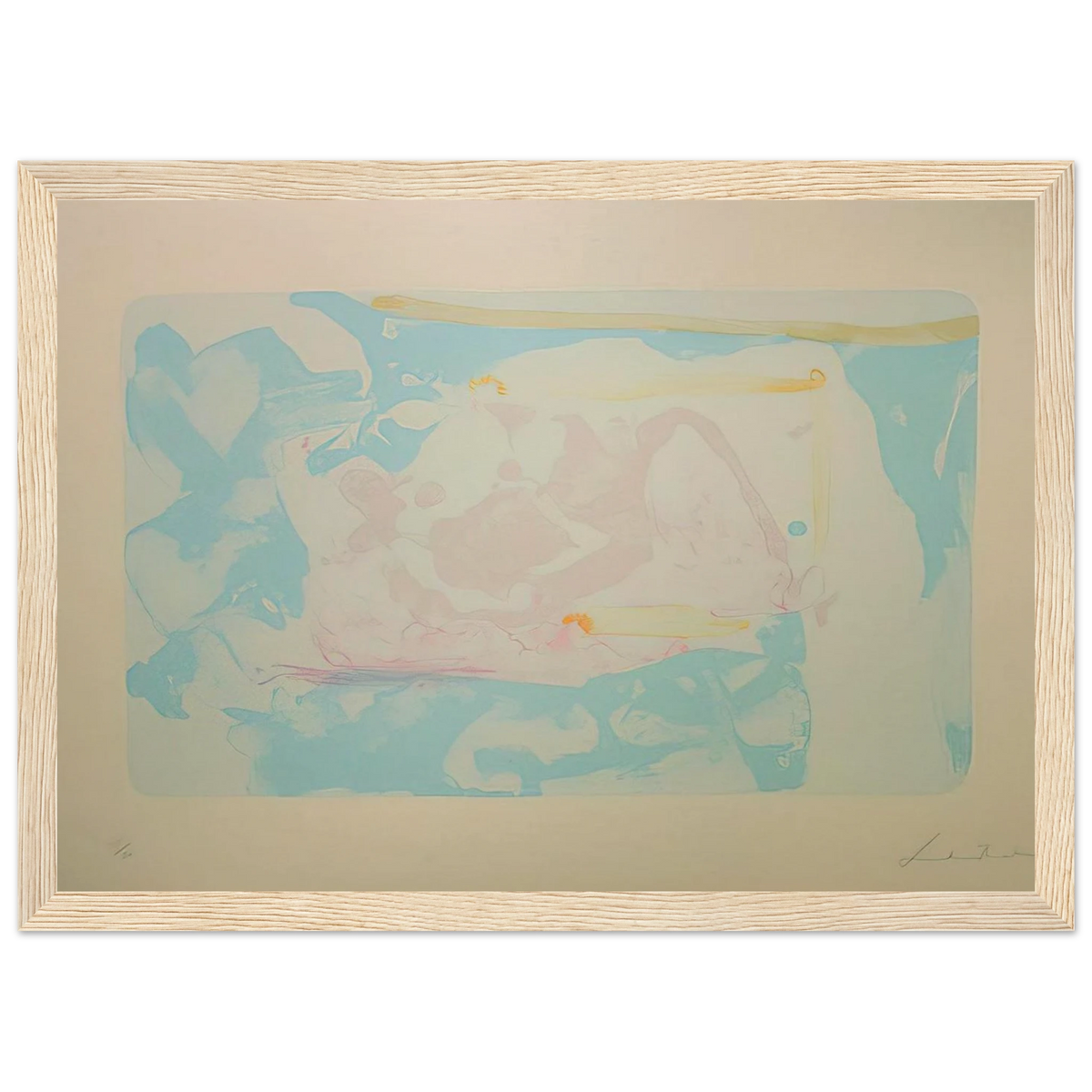 Reflections III - 1995 Framed Poster | Helen Frankenthaler Framed Prints Wall Art | Frankenthaler Helen