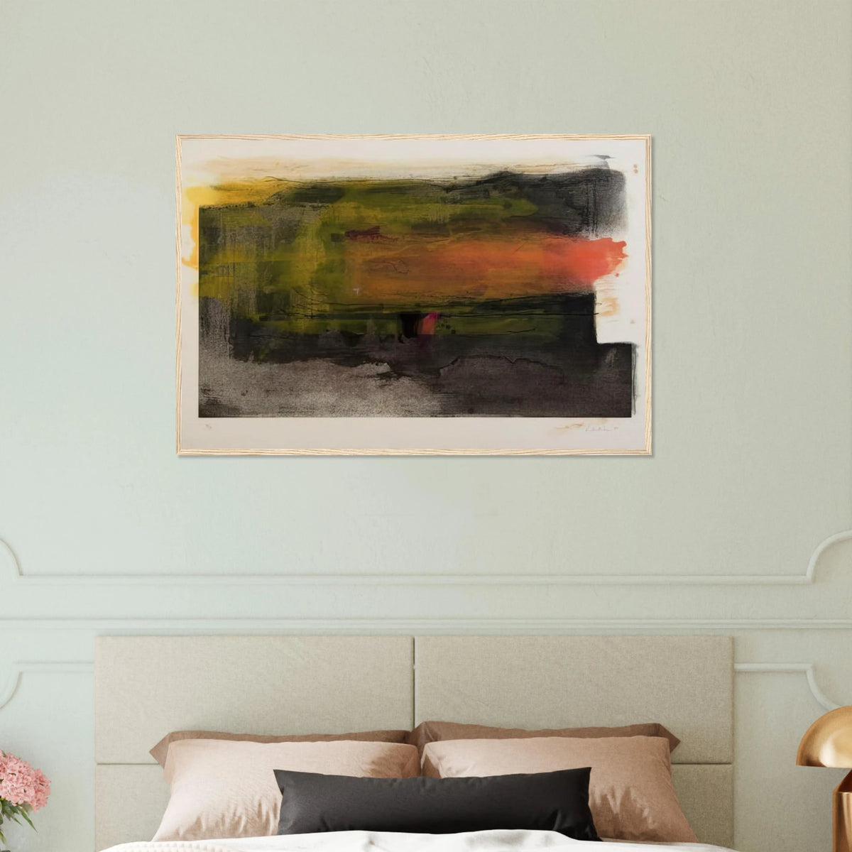 Deep Sun - 1983 Framed Poster | Helen Frankenthaler Framed Prints Wall Art | Frankenthaler Helen