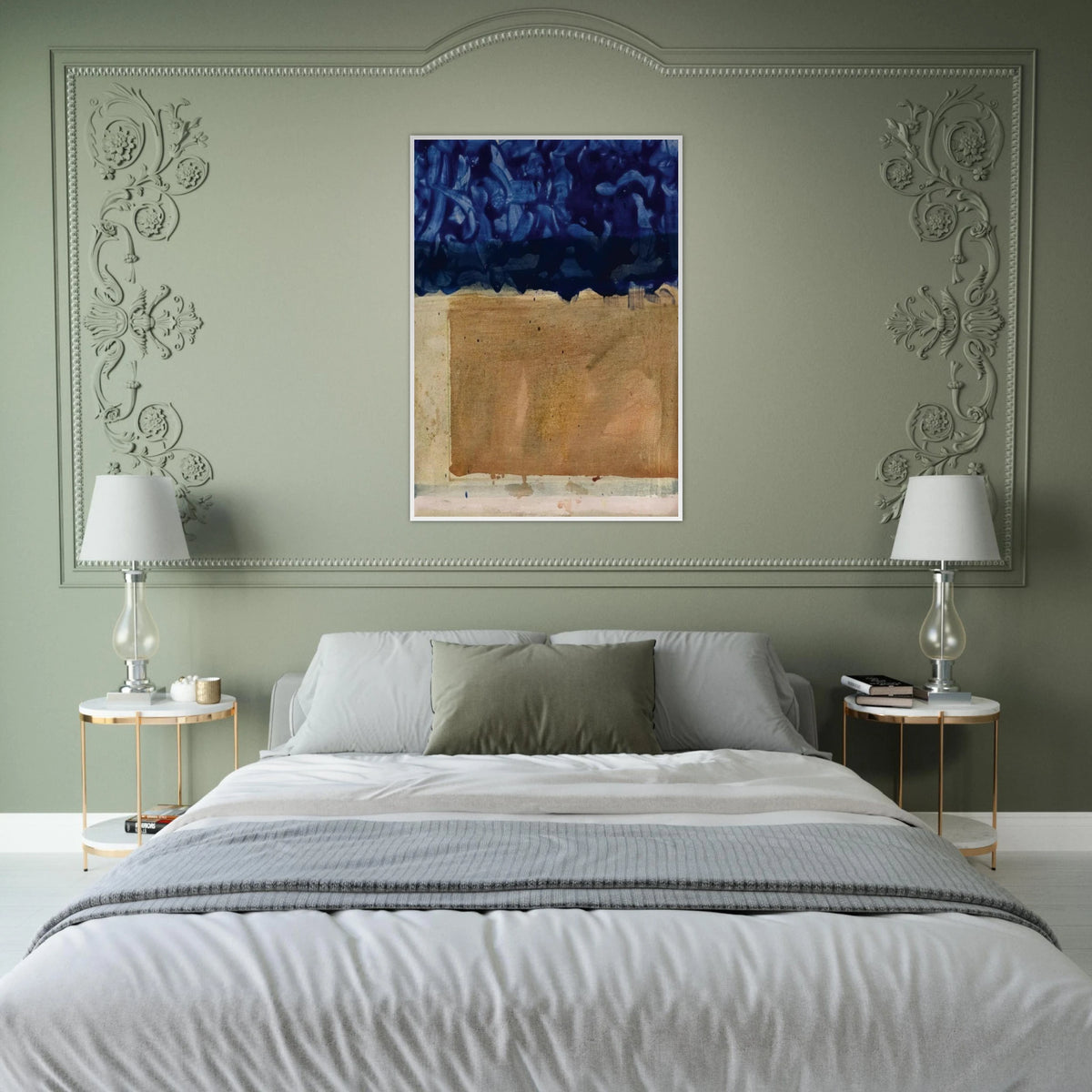 Shoreline - 1952 Framed Poster | Helen Frankenthaler Framed Prints Wall Art | Frankenthaler Helen